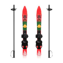 Skiboards Ski Blades with Ski Poles for Kids Ages 3-8, Short Skis for Winter Sports, Lightweight and Durable Design