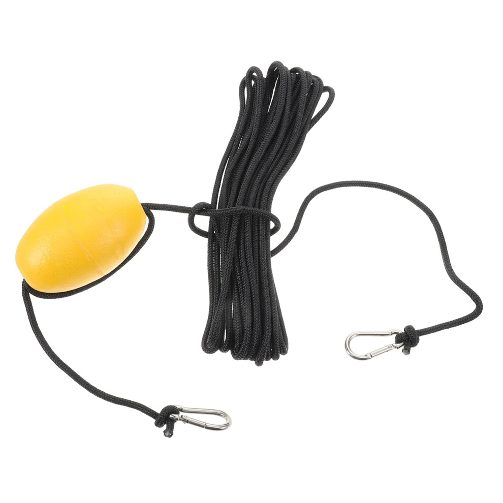 Dock Rope With Hook For Kayak Recall Line, Fishing Buoy Ball Rope, Floating Iron Rope, 15Ft Durable Marine Rope 6947110713014