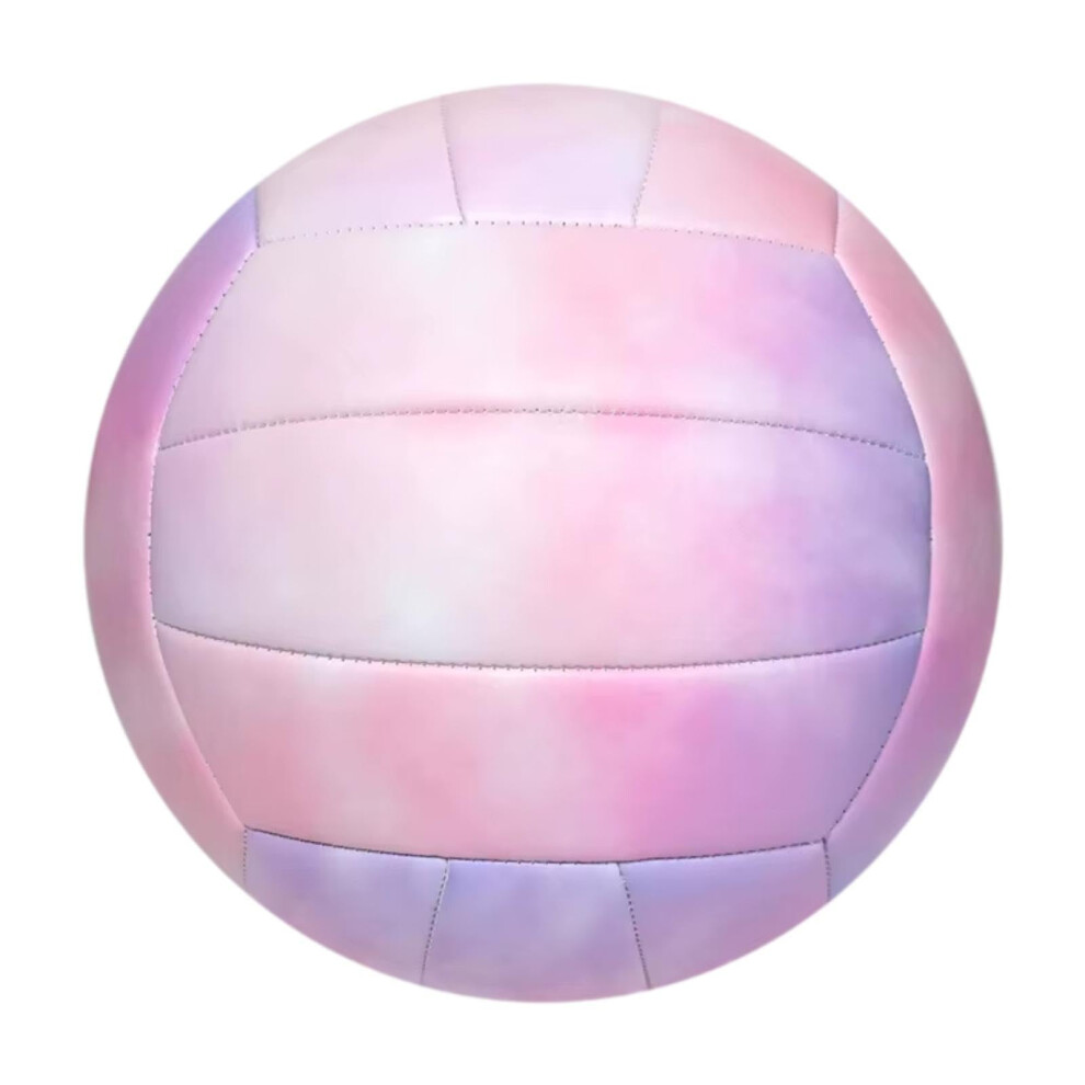 Size 5 Beach Volleyball for Indoor Outdoor Training, PVC Material, Pink and Purple Color-image-OPC-PK6MJQ5-NEW