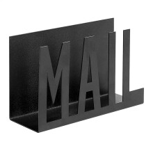 Letter Organiser for Desk - Metal Letter Rack with Large Capacity | Black Open Design for Letters, Documents, and Office Supplies