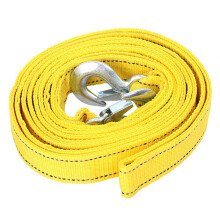 Towing Strap, Heavy-Duty 5-Ton Tow Strap with Hooks, 4m Recovery Rope for Vehicles, Durable Material, Universal Compatibility