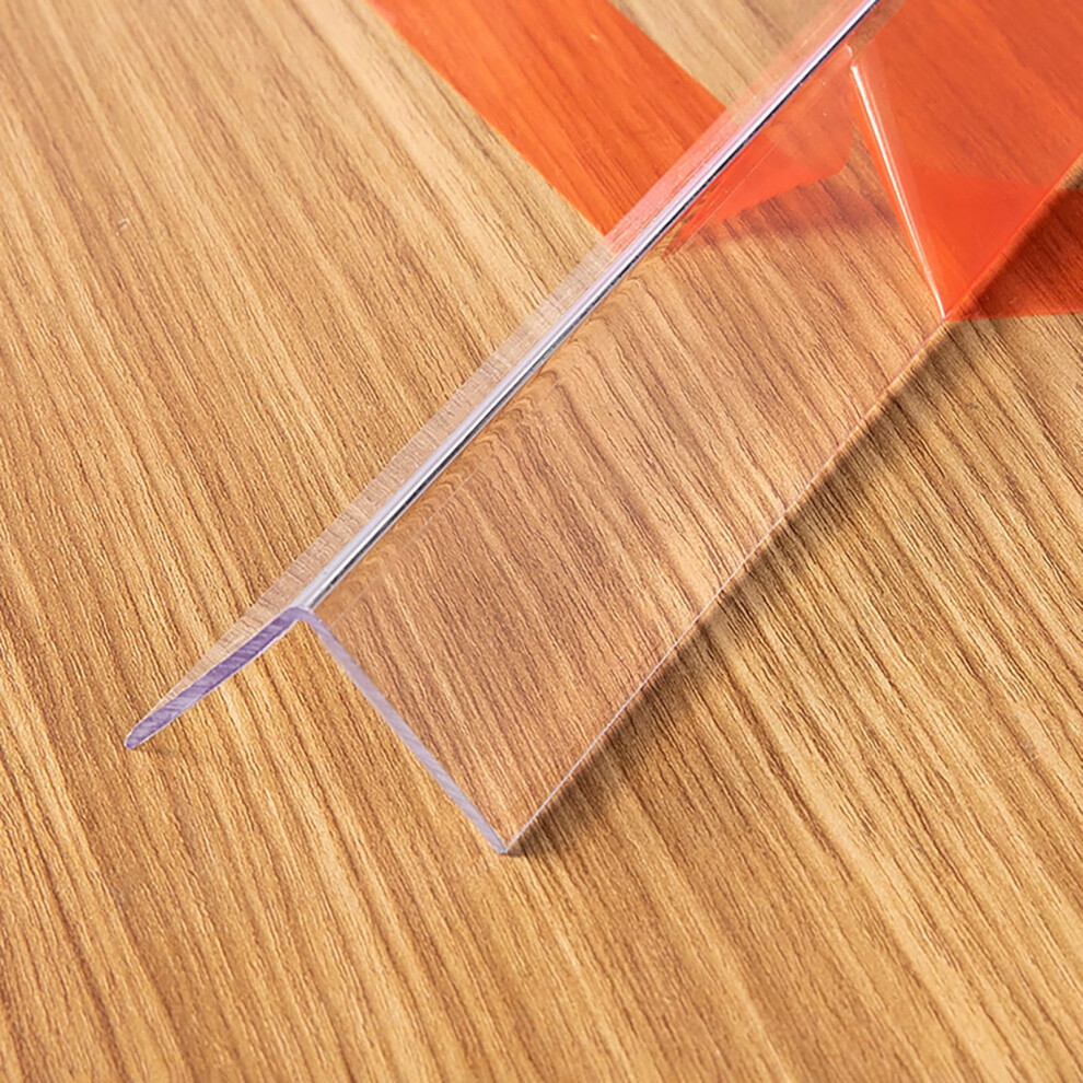 Self-Adhesive Corner Protector Strip, 4cm Wide Transparent Plastic Wall Edge Guard for Furniture Corners, 100cm Length