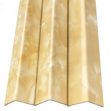 Threshold Strip - PVC Floor Transition Edge Protector for Ceramic Tile, Collision Proof Cabinets, Sharp Corners, 4cm/1.57" Style 4