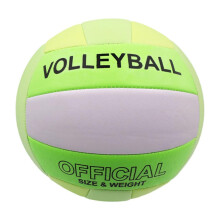 Waterproof Indoor Outdoor Volleyball Official Size 5 Training Volleyball for Beginners and Teens Grey Turquoise 1pc
