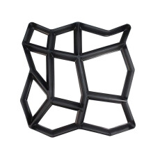 Moulds for Paving Stones - DIY Concrete Path Mould for Garden Walkways, Manual Cement Brick Mould, Black Plaster Design