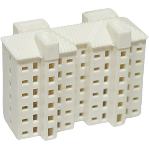 Realistic Apartment Building Model Unpainted 1/800 Scale Miniature Landscape Design Solid Structure Indoor Decor 1