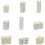Realistic Apartment Building Model Unpainted 1/800 Scale Miniature Landscape Design Solid Structure Indoor Decor 3