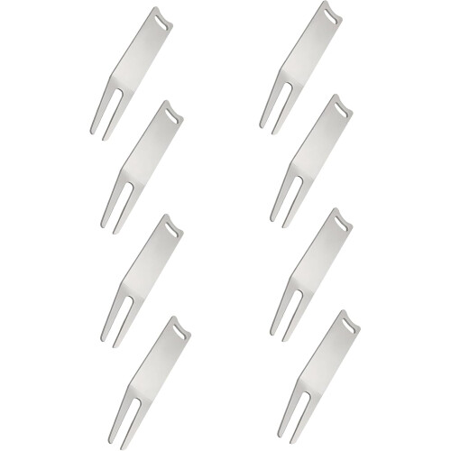 Golf Course Pitch Fork Repair Tool Set - 8 Pieces, Durable Golf Course Marking Tools, Lightweight Metal Design 2