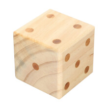 Wooden Dice Drinking Game Cube - Large Multipurpose Entertainment Cube Crafted from Premium Wood