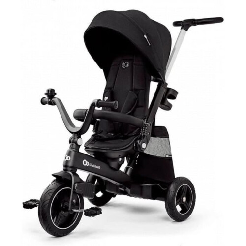 Tricycle évolutif KINDERKRAFT EASYTWIST - Siège pivotant 360 - Noir