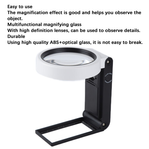 Multifunktionale Handlupe TH-7018A mit LED- und UV-Lampen 2