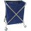 Laundry Cart Folding Laundry Sorter Basket Rolling Laundry Bin with Wheels and Handle YELLOW (Blue) 1