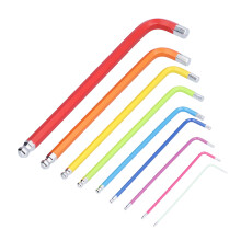 Langarm 9-tlg. Sechskant-Satz Mehrfarbig Chrom-Vanadium-Stahl 1,5‑10 mm