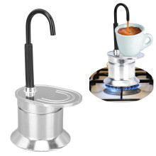 Moka Pot 1 Cup 50ML, Single Spout Aluminum Alloy Espresso Maker, Portable Italian Coffee Jug for Outdoor and Travel
