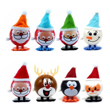 Spring Up Toys for Children, 8-Pack ABS Santa Claus Holiday Toys, Fun Christmas Gifts for Kids, Colorful Design