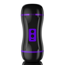 Electric Masturbation Sex Toy with 9 Vibration Modes, Dual Channel Design for Men, Oral Sex Vibrator for Enhanced Stimulation