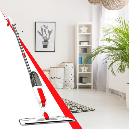 MOP Spray - Dry Wet Mop with Microfiber Pads - Rotatable Multi-Functional Floor Cleaner for Home Use 1