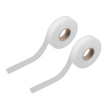 Iron-On Hem Tape for Jeans - White Fabric Adhesive Tape for Hems, Clothing Repair, and Seam Finishing