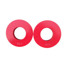 2 x 1 Kg Steel Fractional Weight Plates for Portable Barbell, Change Weight Plates for Fitness Enthusiasts, Red