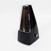 Mechanical Metronome for Piano and Guitar, Universal Musical Instrument Accessory, Black, 20x9x12cm Size