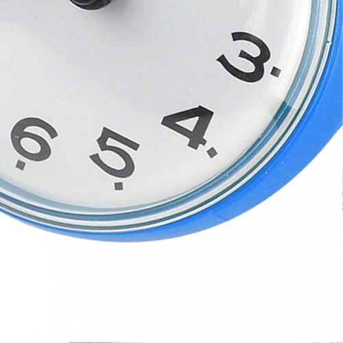 Waterproof Suction Wall Window Mirror Bath Shower Clock Bathroom Accessories Blue 2