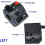 1 Pair Motorcycle Switch Handlebar Controller Switch Motorbike Horn Turn Signal Start Switch Button 5