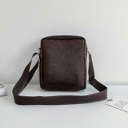 H3324 Single Shoulder Crossbody Bag Brown Large 2