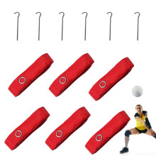 Volleyball Ropes for Sand Court | Weatherproof Portable Volleyball Cords with Stainless Steel Spikes Included