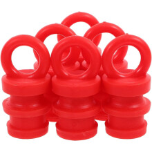 Safety Cone Set, 6pcs Traffic Guide Cones with Wire Mesh Post Caps, Rubber Covers, Warning Post Caps for Road Safety