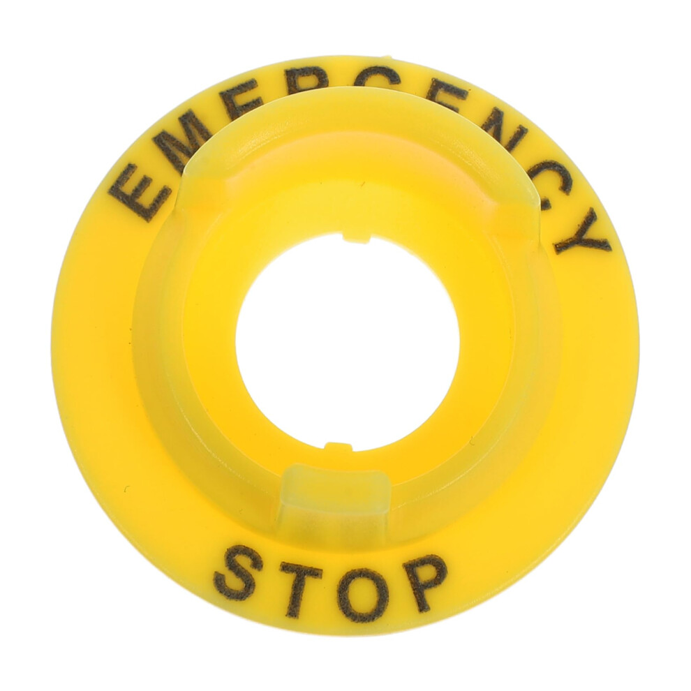 Protective Cover For Emergency Stop Switch, Yellow Plastic Push Button Light Switch Cover, Durable Button Protector 6947110718682