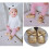1 Pair Baby Girl Heart Shaped Embroidery Pattern 14