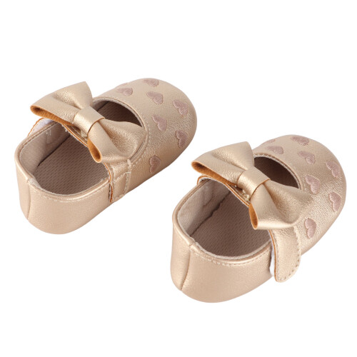 1 Pair Baby Girl Heart Shaped Embroidery Pattern 2