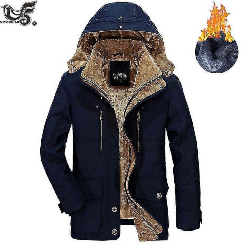 (XL, dark blue) Winter Jacket Men Size - Camel 1