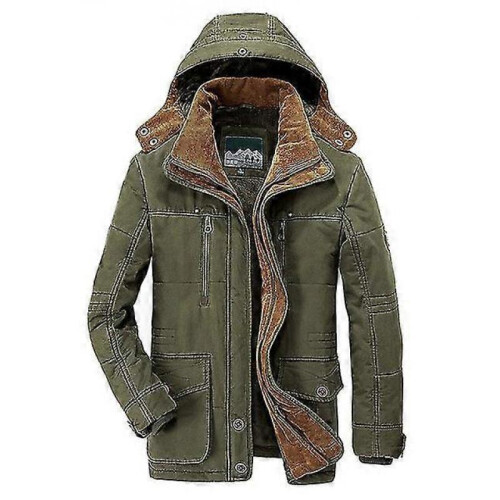 (XXL, military) Winter Jacket Men Size - Camel