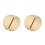 4-Pack Solid Zinc Alloy Half Moon Cabinet Pulls, Gold Drawer Dresser Handles Kitchen Hardware 64Mm 2