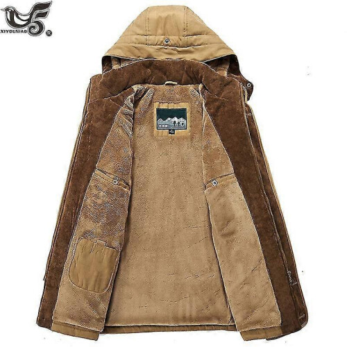 (4XL, camel) Winter Jacket Men Size - Camel 2