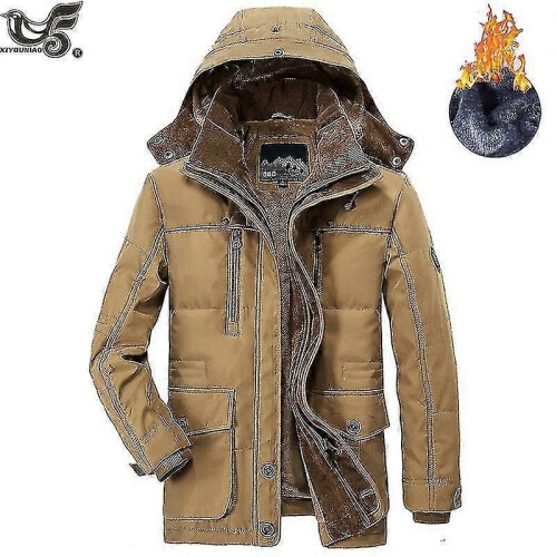 (L, military) Winter Jacket Men Size - Camel 2