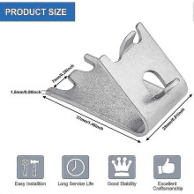 12 Pcs Freezer Shelf Clip Stainless Steel Fridge Shelf Support Commercial Refrigerator Shelf Clips 1.5 Mm Thicken Freezer Shelf Brackets Silver Cooler