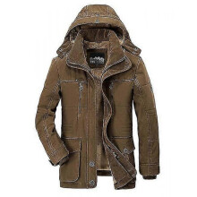 (L, camel) Winter Jacket Men Size - Camel