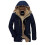 (5XL, dark blue) Winter Jacket Men Size - Camel 1