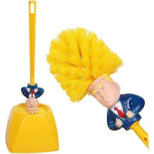 (A) Trump Toilet Brush, Original Donald Trump Toilet Brush Cleaner