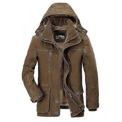 (5XL, camel) Winter Jacket Men Size - Camel