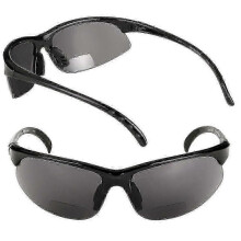 (Black-Black, 2) 2 Pair Of Unisex Bifocal Sport Wrap Sunglasses - Outdoor Reading Sunglasses - Black/high Definition Amber - 3.00z