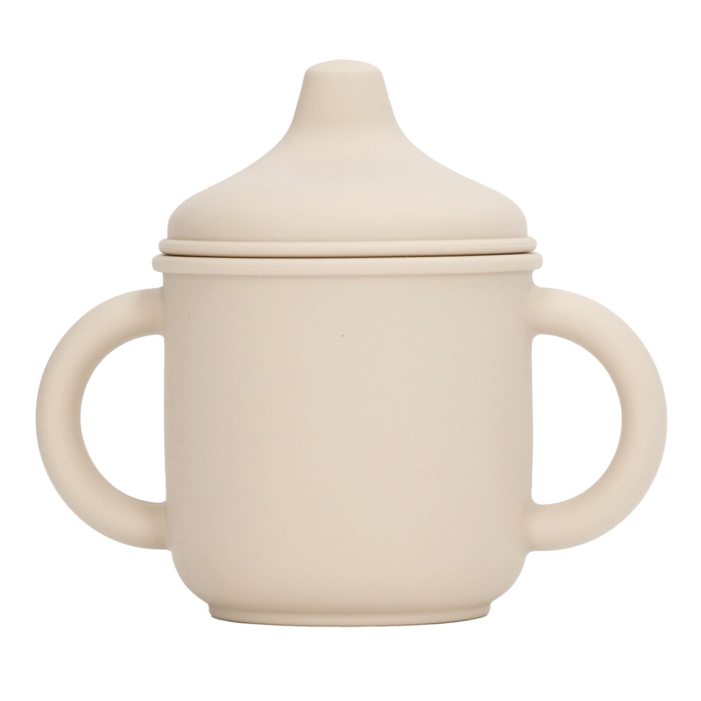 Silicone Spill Proof Cup Dishwasher And Microwave Beige