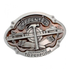 Carpenter Tool Pattern Alloy Belt Buckle Cowboy Gift Western Men's accesory