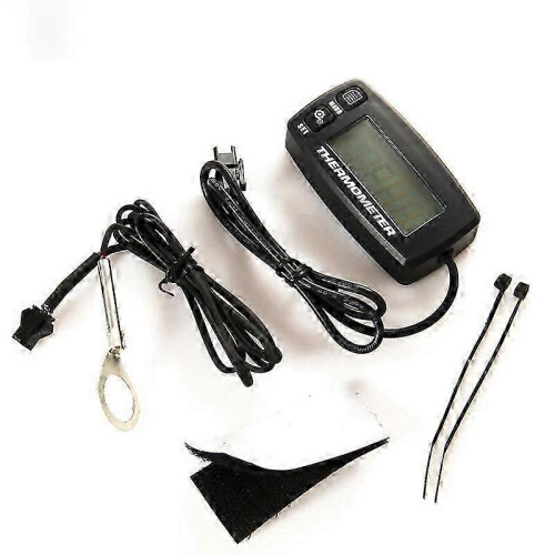Digital LCD Engine Temperature Gauge Over-Temperature Alert with Sensor RL-TS002 for Motorcycle Dir 2
