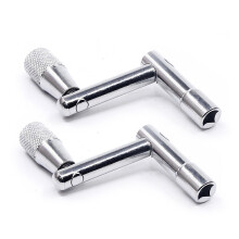 3Stk Trommelschlüssel 1/4 Zoll Metallgriff Silber Robust Und Leicht