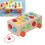 Geometric Shape Blocks Sorting Toy Colorful Wooden 11