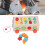 Geometric Shape Blocks Sorting Toy Colorful Wooden 12