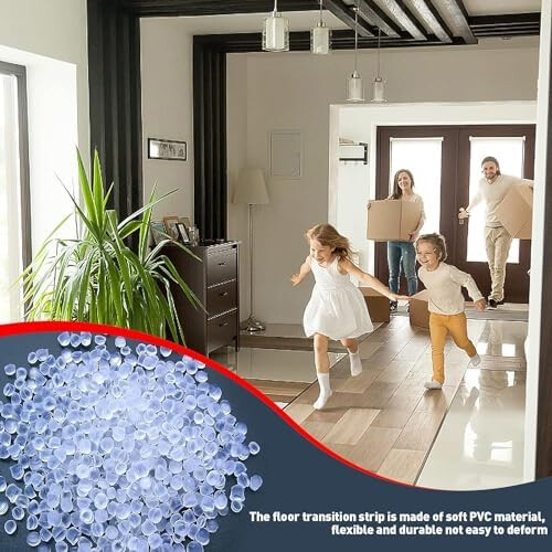 Self-Adhesive Laminate Floor Transition Strips 2m Length Reducer Ramp for 10-20mm Height Differences 2